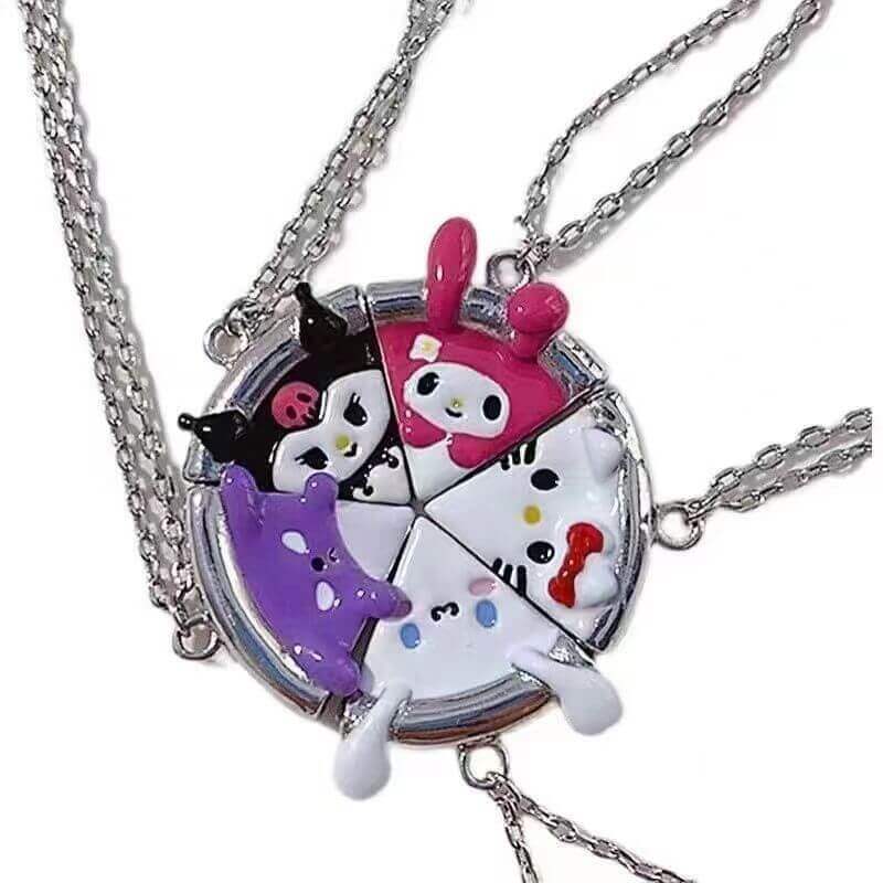 Saniro BFF Pizza Necklace Set for 5 Besties