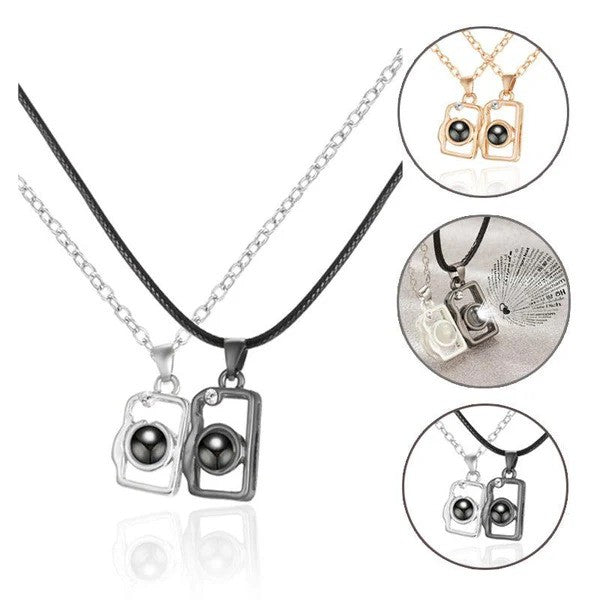 I Love You in 100 Languages BFF Camera Necklace