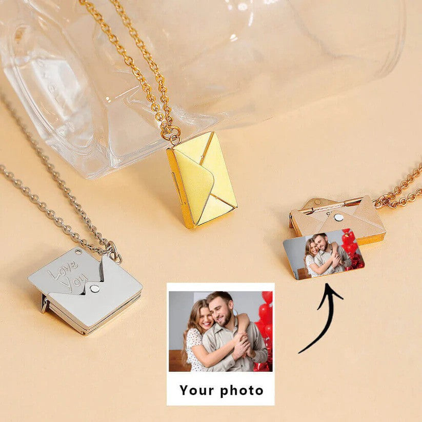 Custom Engraved Love Letter Necklace