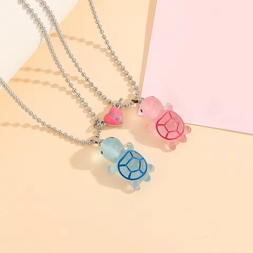 Turtle BFF Friendship Necklace